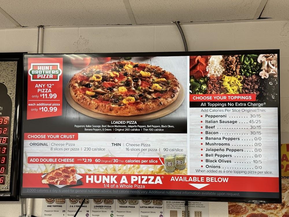 Hunt Brothers Pizza Menu image 1